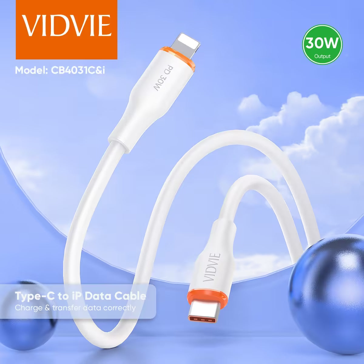Type-C to Lightning Data Cable